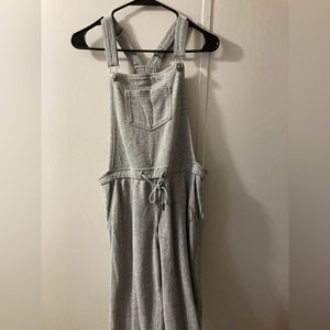 Women’s gray comfy overalls